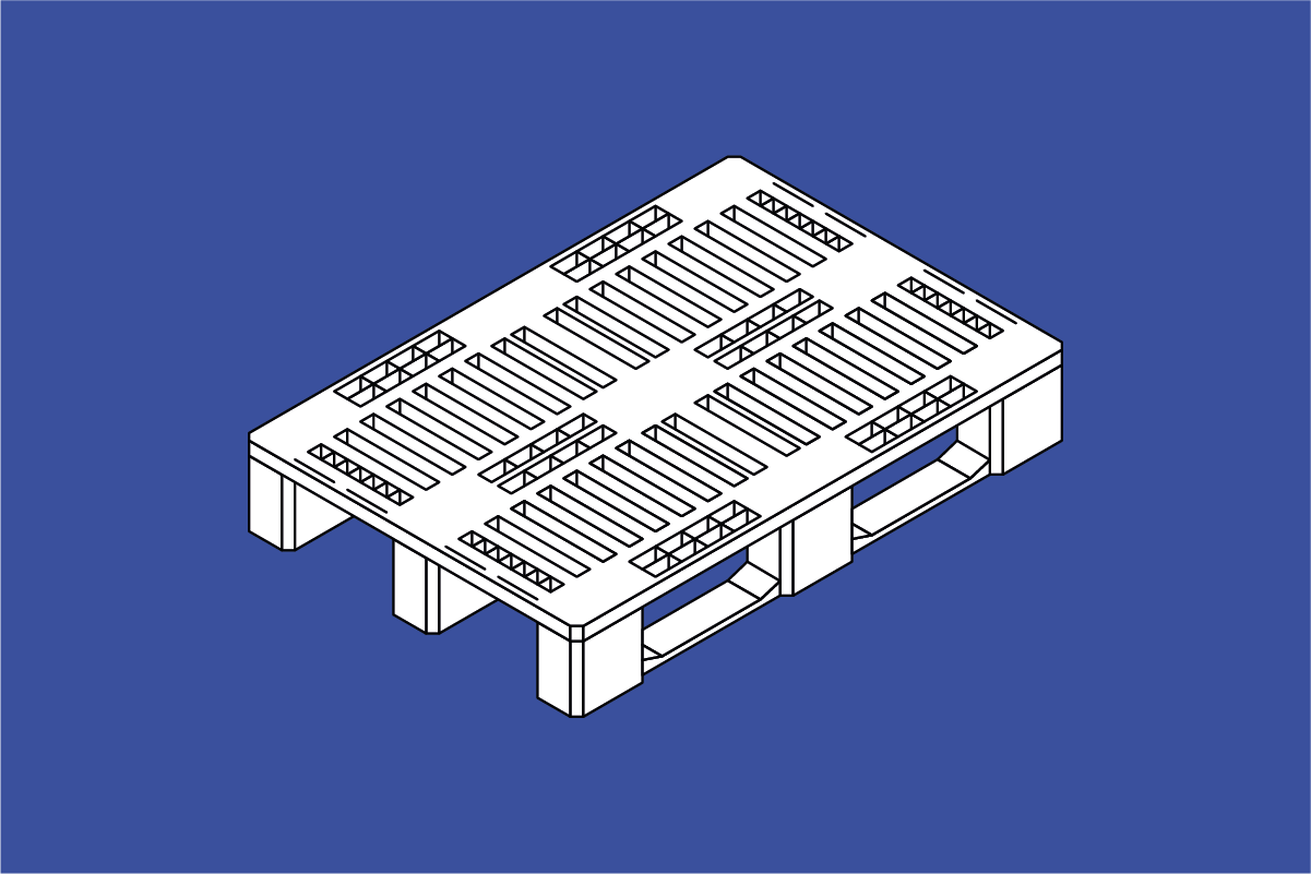 Kunststoffpalette H1 